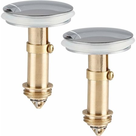 TRIOM 2-delad badkarsavloppsplugg för 38 mm diameter avlopp Massivt mässingskromat badkarsavlopp med innovativ packning