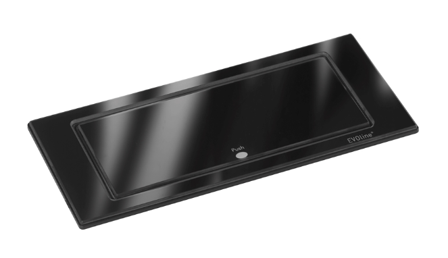 EVOline BackFlip glossy sort glass - 2x stikk 1x USB-C lader