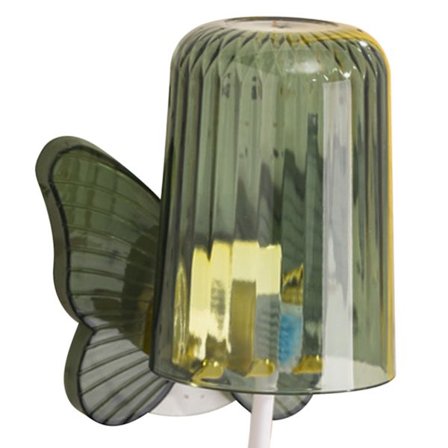 Vägghängd Tandborsthållare Badrum Punch Free Tandborsthållare Munvatten Kopp Tandborsthållare Set Olivgrön