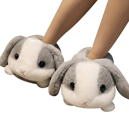 Dames Dyre Kanin Tøfler Søde Plys Hjemmesko Varme Nyhed Tegneserie Tøfler