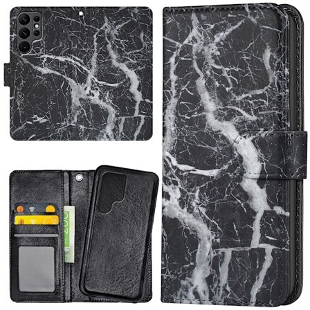 Samsung Galaxy S24 Ultra - Plånboksfodral/Skal Marmor