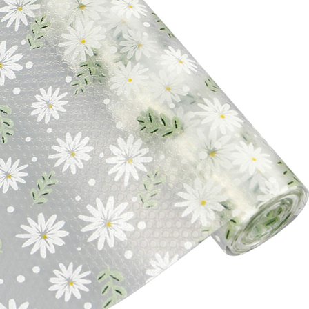 Køkken Skabsbeklædning (30x300cm, Daisy Blomst), Hyldepapir Skuffebeklædning, Ikke-Klæbende Skabsbeklædning, Anti-Mug