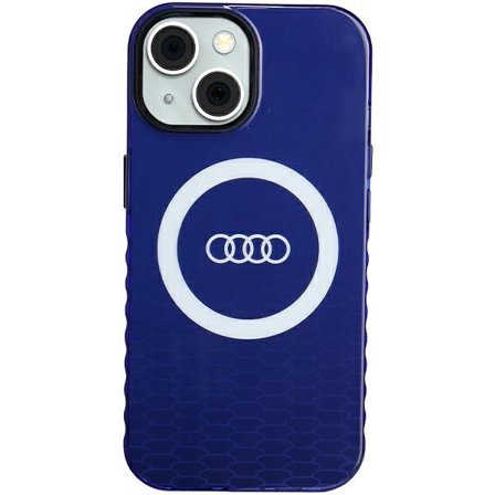 Audi IML Big Logo MagSafe-etui for iPhone 15 / 14 / 13 - blå