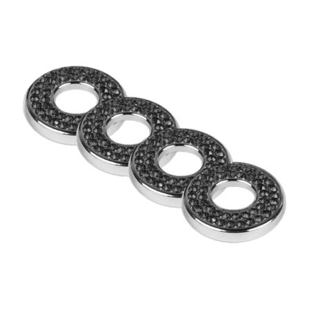 4 kpl Bling Auton sisäoven lukon cover strassikivet vetotankopulttikoristeet kristalliautotarrat naisille tytöille