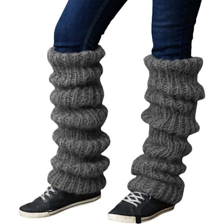 Benvarmere - Benvarmere Antracit - 60 cm - varme - groft strikket - one size - polyester