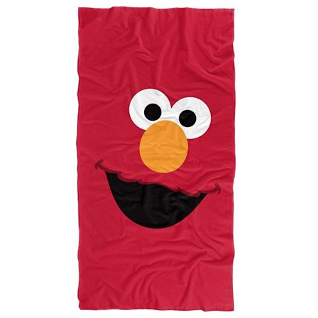 y80Sesame Street Elmo ansikte strandhandduk kanr80