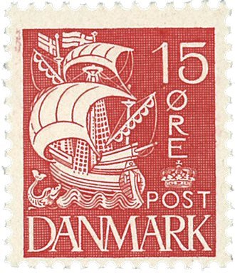 Danmark - Prøvemærke karavel AFA A - Postfrisk