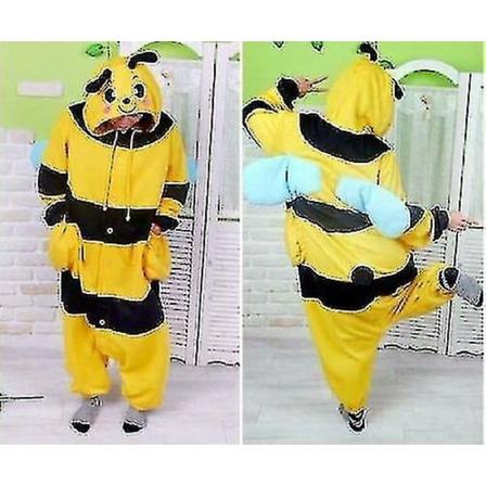 Halloween Unisex Onesie Kigurumi Fancy Dress Kostyme Hettegensere Pyjamas Sleep Wear-9-1 - Perfet Bee XL for 180-190cm