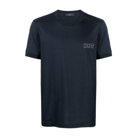 Kiton, T-shirt Blauw, Heren, Maat:M