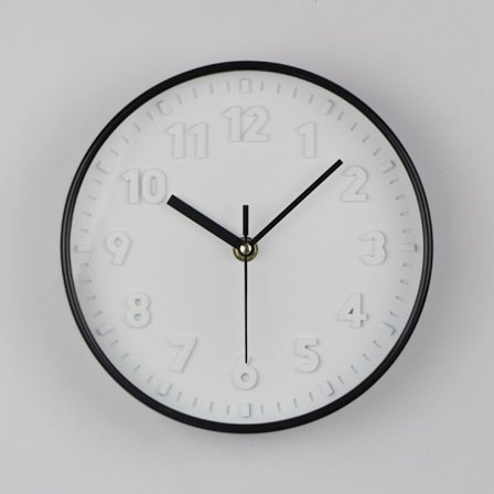 Modern Enkel Väggklocka 8 Tum Godisfärg Tyst För Tidsklockor Ornament För Hem Sovrum Sovsal Vardagsrum D Vit bakgrund med sv