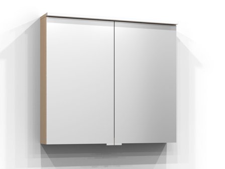 Svedbergs Sarek Spegelskåp med LED-belysning Pur Ek, Badrum