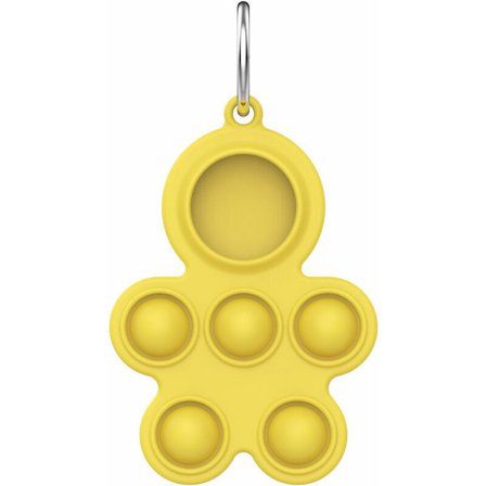 Airtag-fodral Total Gap Anti-Lost Location GPS Tracker med silikonfodral - Protec, Cookie Man Yellow, 2-pack