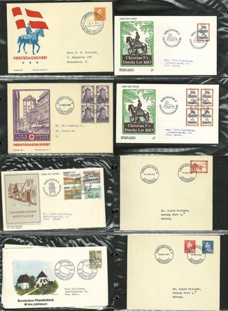Danmark til 1985 - Samling af FDC i 7 album