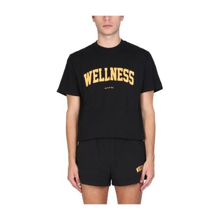Sporty & Rich, T-Shirts Czarny, unisex, Rozmiar: S