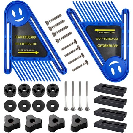 Dobbelt Fjærbrettsett, Bordfres, Multifunksjons Trebearbeidingsverktøy, for Bordsirkelsag, Fres, Bord, Gjerde