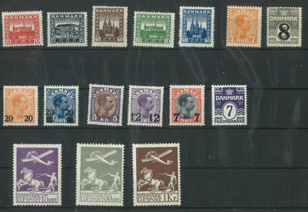 Danmark - Bogtryk, postfrisk lot