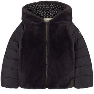 Kids - IKKS Blue Branded Faux Fur Jacket 14 Years - Coats and jackets - 14 years - Blue - Mädchen