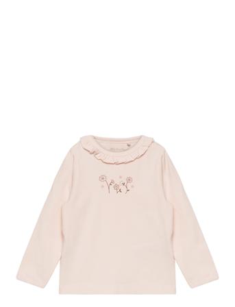 T-Shirt Ls T-shirts Long-sleeved T-shirts Rosa Minymo*Betinget Tilbud
