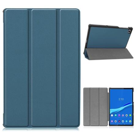 Lenovo Tab M10 FHD Plus kest v kolminkertainen nahkakotelo - Mustanvihre Green