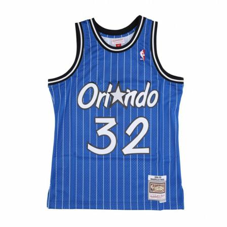 Mitchell & Ness basketball jersey man nba swingman hardwood classics no 32 shaquille o'neal orlmag , Blauw , Heren , Maat: S Shirts