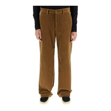 Etro, Straight corduroy pants Bruin, Heren, Maat:M