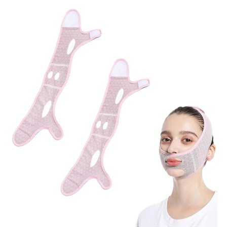 Pakke med 2 Beauty Face Sculpting Sleep Mask, V-Line Face Slimming Maske, Hagestrop, Ansigtsløftebælte, Ansigtsopstrammende Hudmaske, Beauty 