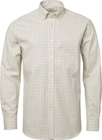 Chevalier Men ́s Hunton Shooting Fit Shirt Men long-sleeved shirts White L
