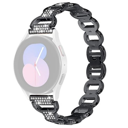 20mm Rhinestone Metallklockarmband för Samsung Galaxy Watch 5 Pro 45mm/Watch 5 Active 40mm/44mm