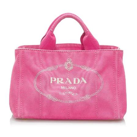 Prada Vintage Pre-ownedCanvashandTass , Roze , Dames , Maat: ONE Size Vintage Tassen
