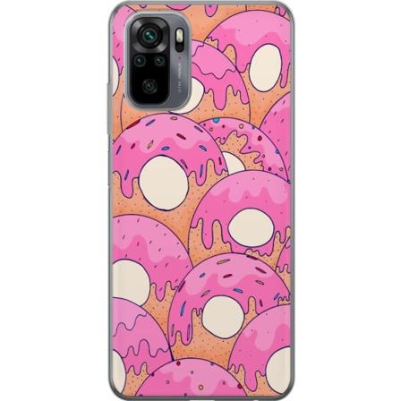 Xiaomi Redmi Note 10S Gennemsigtig cover Donuts