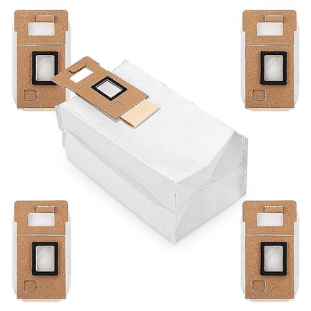 Dammsugarpåse för Roborock S7 T7 S7 +/plus T7 Plus Robotdammsugare, 5 stycken