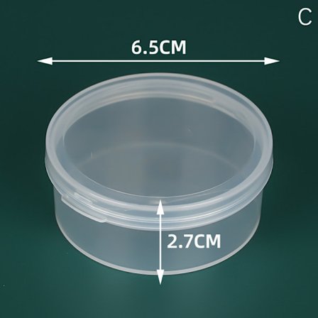 Plastlåda för triangulär/rund/kvadratisk puff transparent spo