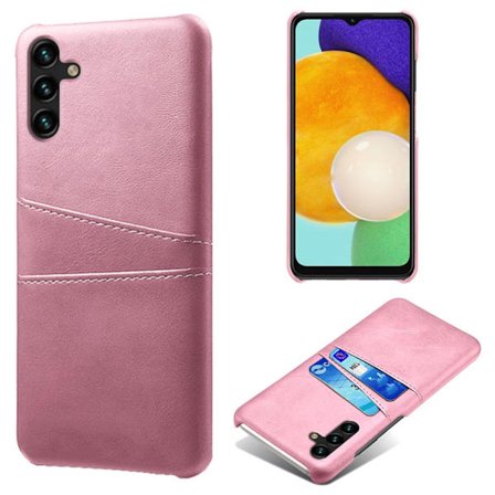 SKALO Samsung A54 5G PU-nahkainen Korttikotelo - Ruusukulta