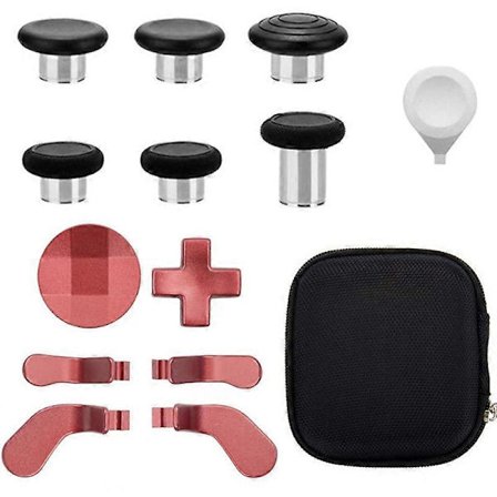 14 i 1 Metall Thumbsticks Kontrollertillbehör för Xbox One Elite 2 (Röd)