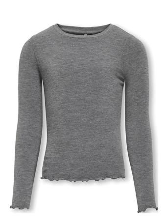 Kogamour L/S Top Jrs Tops T-shirts Long-sleeved T-shirts Grey Kids Only