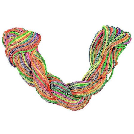 4x30 Meter 1mm Kumihimo Nylon Flätad Tråd Armband Regnbåge 3 st