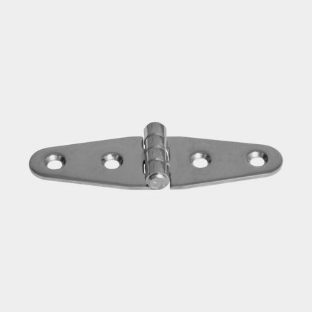 Bisagra de escotilla Roca, 100 x 30 mm, acero inoxidable resistente a ácidos (AISI 316)