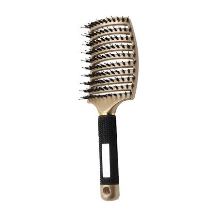 Gylden hårbørste, vildsvinebørstebørste, professionel buet a