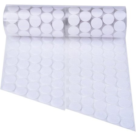 500 st 20 mm diameter självhäftande krokband prickar självhäftande runda