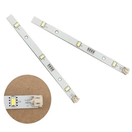 2x LED-remsor för Rongsheng Hisense Logik Kylskåp & Frysar MDDZ-162A 1629348