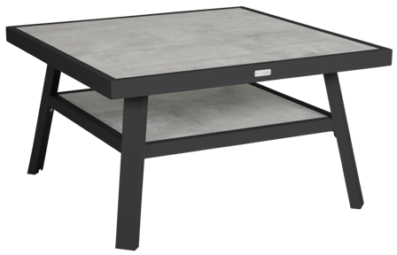 Brafab Samvaro Low Soffbord Antracit/Antracit, Utemöbler