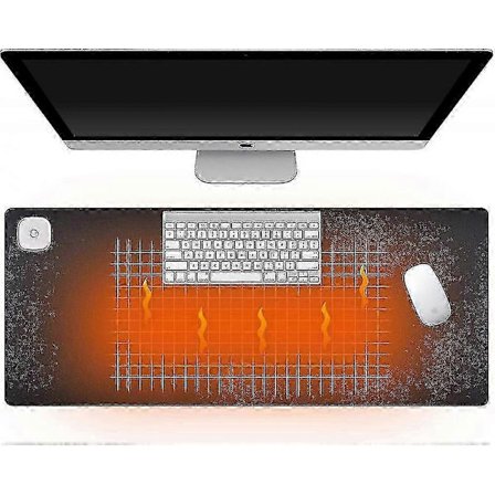 Suuri Lämmitetty Näppäimistöalusta - Lämmin Työpöytäalusta Toimiston Käsienlämmittimellä - 3 Nopeutta Kosketuslämmityksen Säätö - 31 X 13 