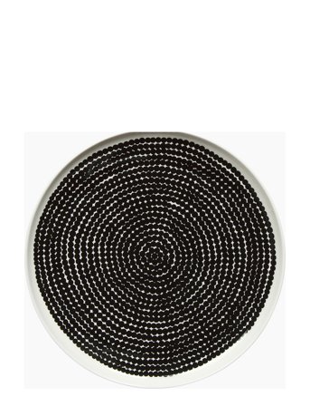 Räsymatto Plate 25 Cm Black Marimekko Home