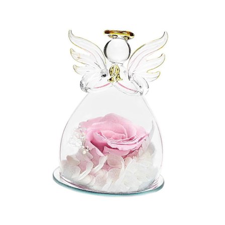 Præserveret Rose Evig Blomst Fødselsdagsgave Elegant Evig Rose Rose i Glas