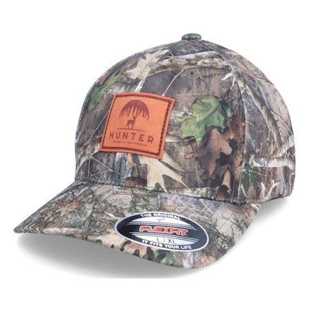 Hunter - Camo Flexfit Cap - Wildlife Logo Patch Timber Kanati Camo Flexfit @ Hatstore