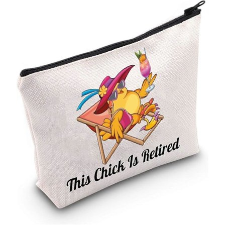 Morsom pensjonsgave Denne dama er pensjonert sminkeveske Pensjonert kosmetikkveske Gratulerer med pensjonsgaven til kvinner Venner Kollega (Denne dama