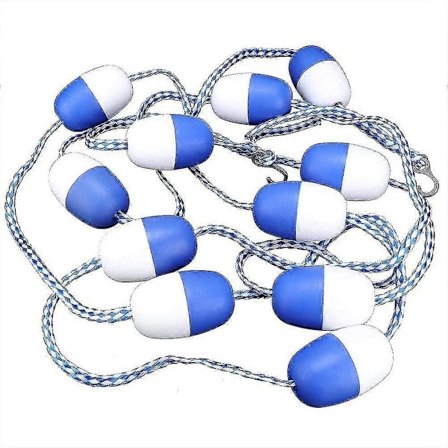 Sikkerhetsflåteliner - 5m Basseng Sikkerhetsseparasjonstau Flytende Tau Baneline Bassengutstyr-n