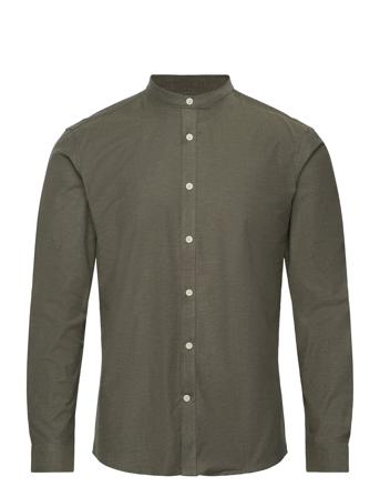 Yarn Dyed Oxford Superflex Shirt L/ Lindbergh Green