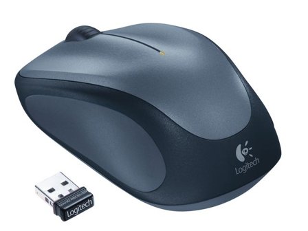 Logitech M235 - Mus - høyrehendt - optisk - trådløs - 2.4 GHz - USB trådløs mottaker - grå