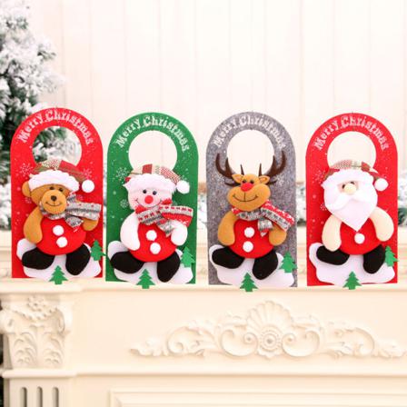 Jul Dörrhängare Dekoration 4st (santa Snowman Älgbjörn)